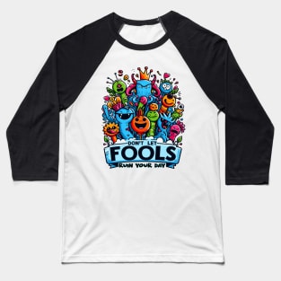 Cheerful Monsters Positive Vibes Tee Baseball T-Shirt